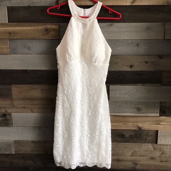 Off-white Lace Dress - Picture 1 of 5